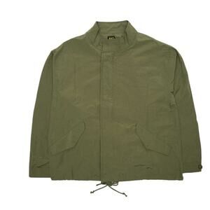 NWT BAIT Ripstop Jacket Mens Size Large Olive Green Utility Outdoor Gorpcore